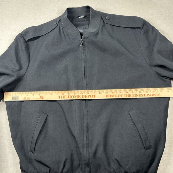 Neptune Military Jacket Mens 50L Long Polyester Wool Bomber Navy Officer Black - Picture 5 of 7